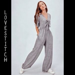 Marcela Plaid Jumpsuit